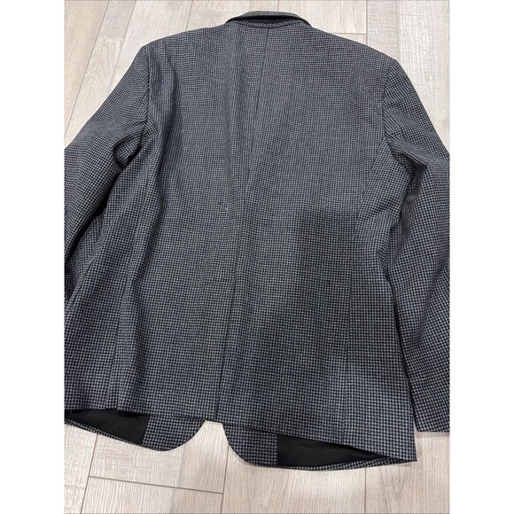 LOT OF 2 EXPRESS EXTRA SLIM CHARCOAL NAVY WOOL TWEED SPORT COAT JACKET SZ 40S - Picture 12 of 16